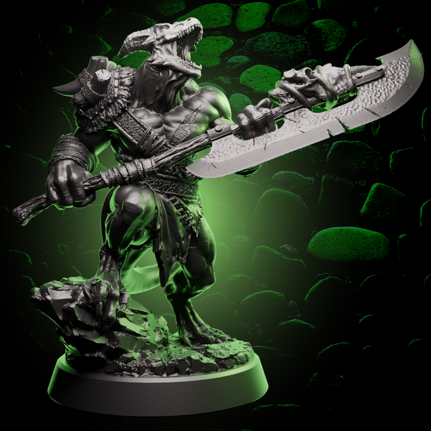 Dragonborn Barbarian | Battleaxe | 5e