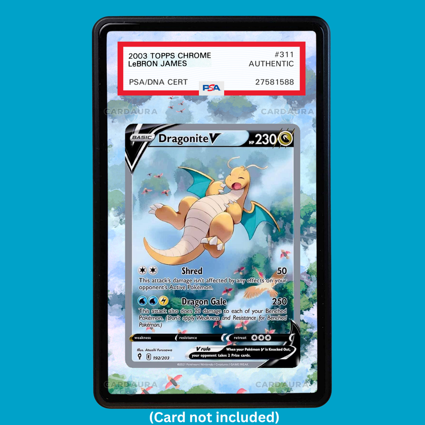 Dragonite V 192/203 Evolving Skies (Graded) Display Case
