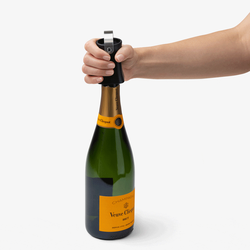 DREAMFARM - Champop Black 12/CDU Champagne Popper Cork Catcher