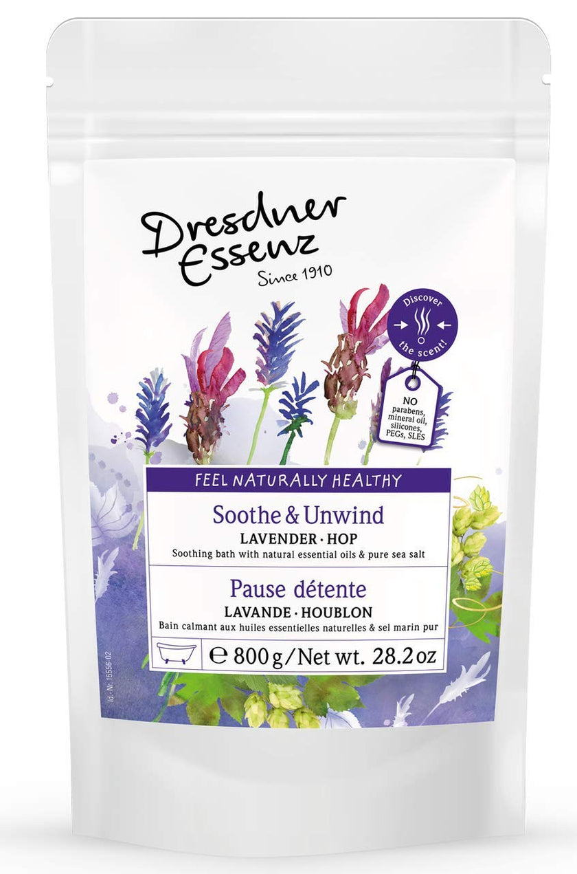 Dresdner - Essenz Natural Sel De Bain/Bath Salt Lavendre Soothe & Unwind 800 Gm