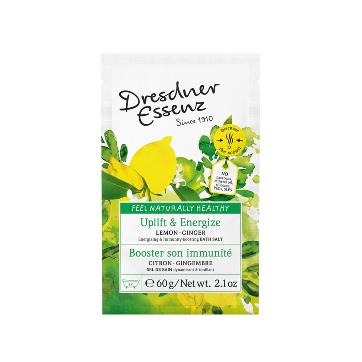 Dresdner - Essenz Natural Sel De Bain/Bath Salt Uplift & Energize 60G/2.1Oz