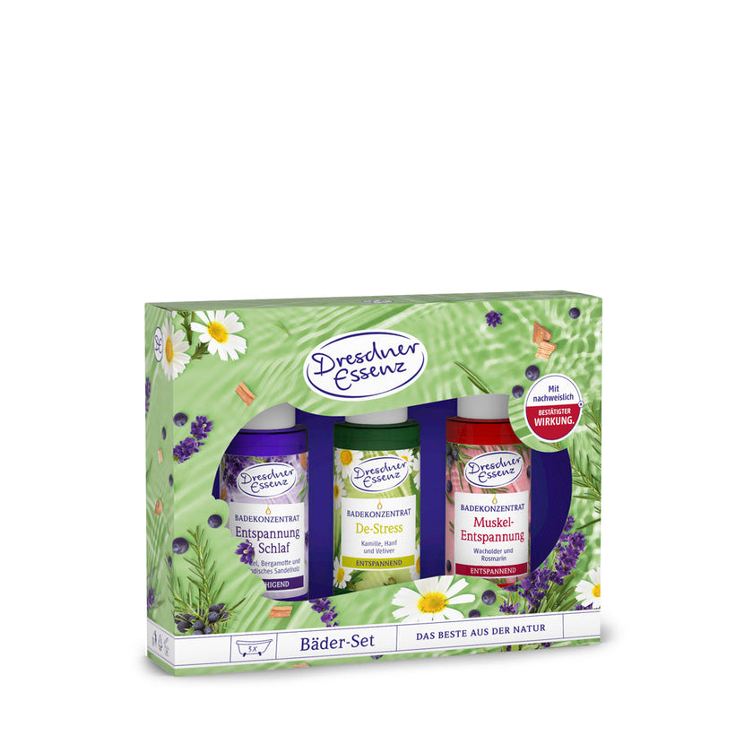 Dresdner - Essenz Naturally Healthy Herbal Bath Set of 3 Bath Oils