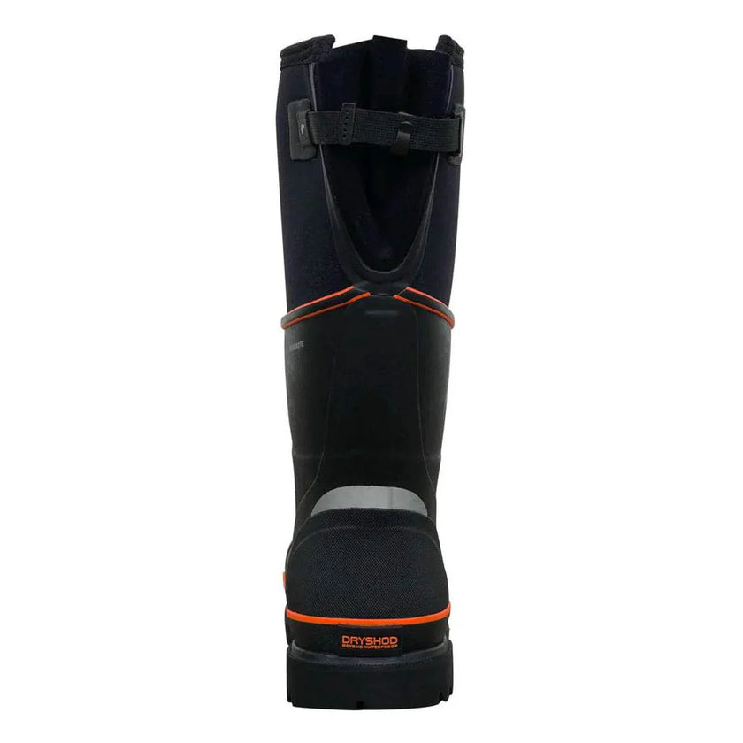 Dryshod Unisex Steel-Toe Max Gusset CSA High Black/Orange