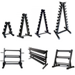 Steel Dumbbell Racks Vertical & Horizontal (3, 6, 8, 10 Levels)