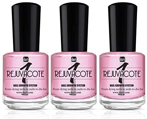 Duri - Rejuvacote 1 Nail Growth System - Base And Top Coat - 3 Pack (0.61 fl.oz each)