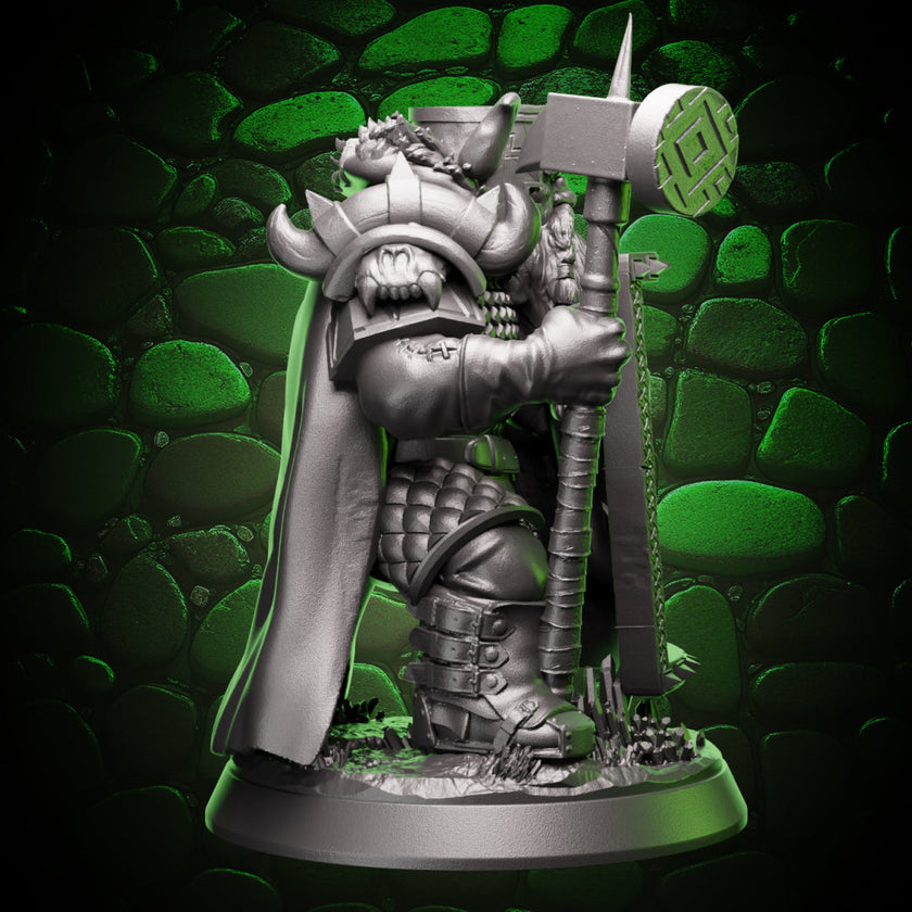 Dwarf Paladin - Shield & Hammer