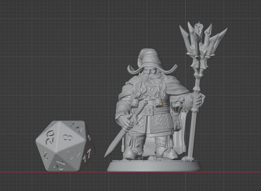 Dwarf Wizard | Staff & Sword | 5e