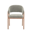 Fiol Dining Chair – Mint Green Upholstery & Natural Wood Frame