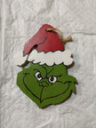 Ornement de bois GRINCH DE NOËL