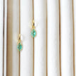 Imogen Mint Marquee Huggie hoops