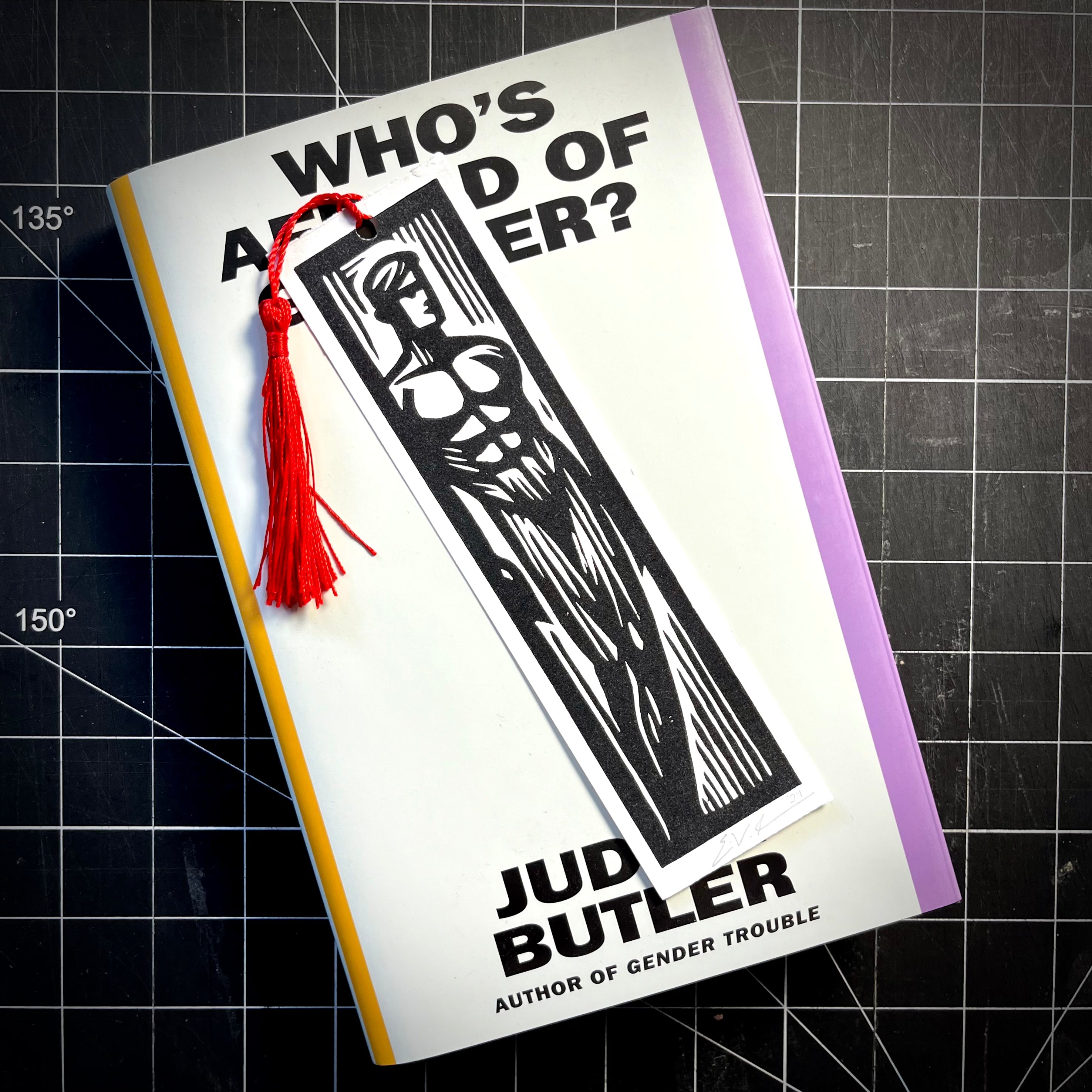 Good Boy Bookmark No. 3 | LINOCUT PRINT