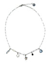 Four Leaf Clover Charm Necklace - Silver