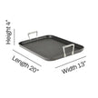 ALL CLAD E6524164 HA1 Hard Anodized Nonstick Cookware Double-Burner Grill 13X20IN