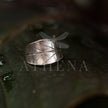 Blueberry Leaf Wraparound Ring | Handmade Sterling Silver & Gold | Unique Leaf Design