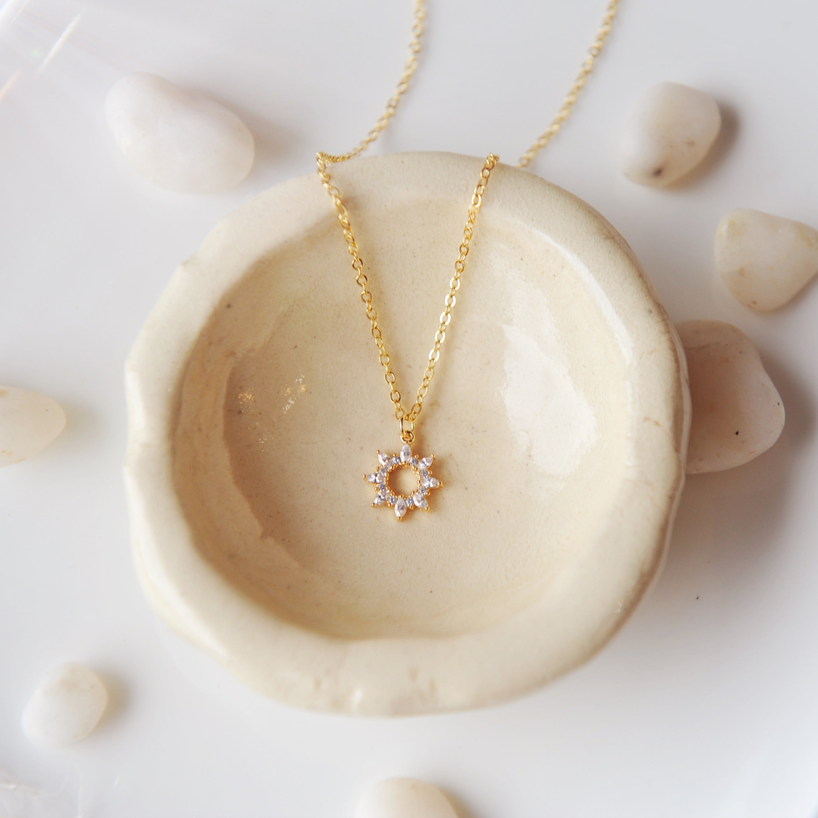 Gold Sun Necklace