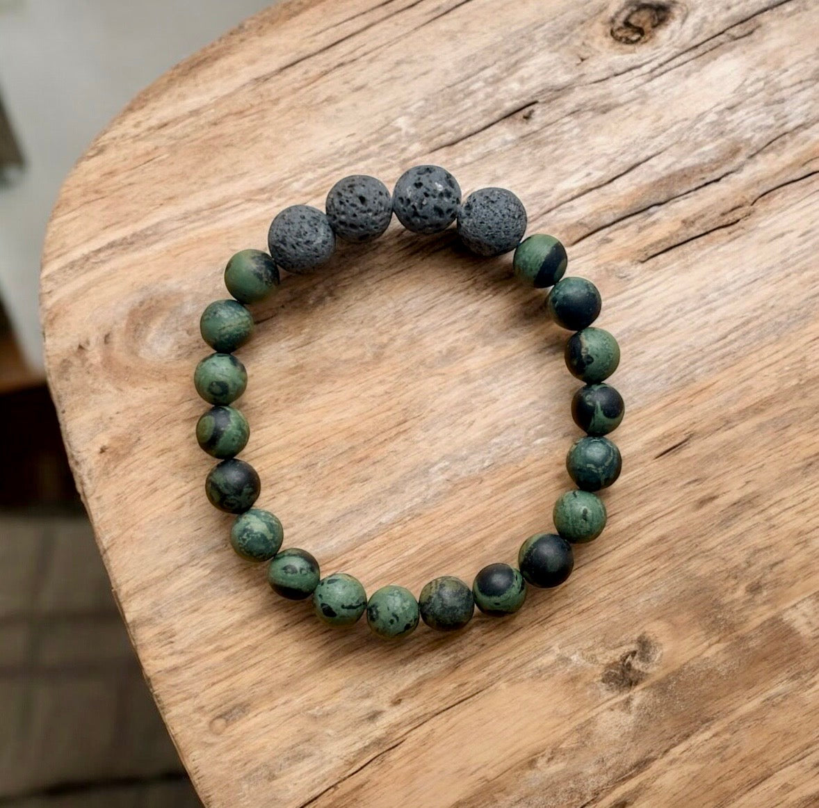 Volcanic Rock Diffuser Bracelet – African Turquoise