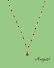 Heart Stone Necklaces in gold - various birthstone colours