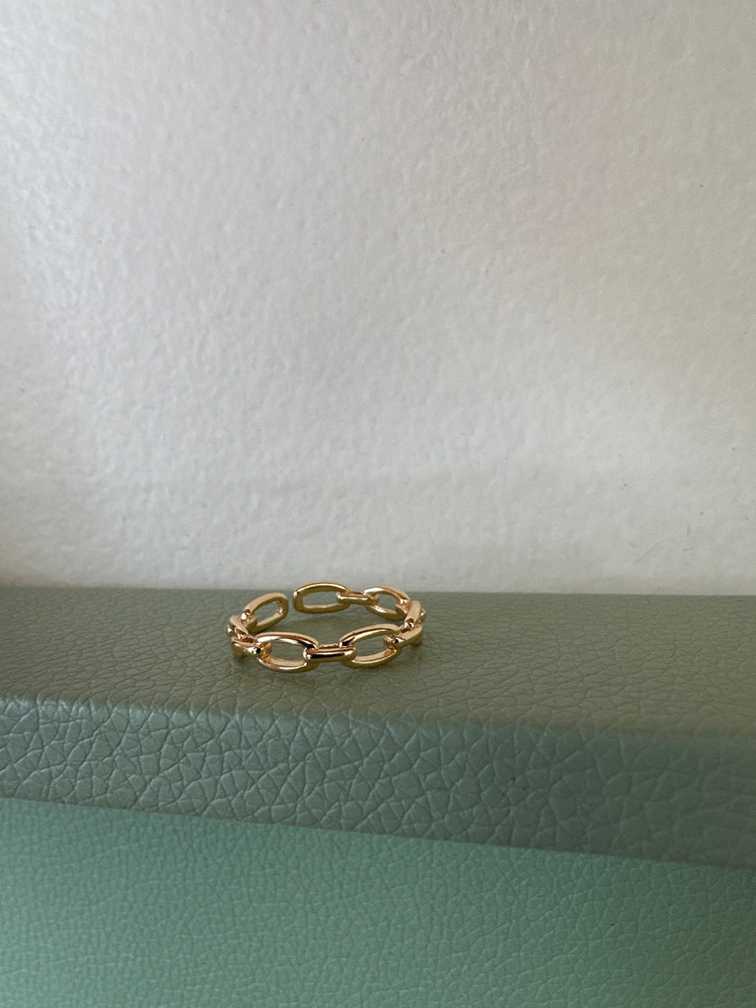 Standout Boutique Chainlink Gold Ring
