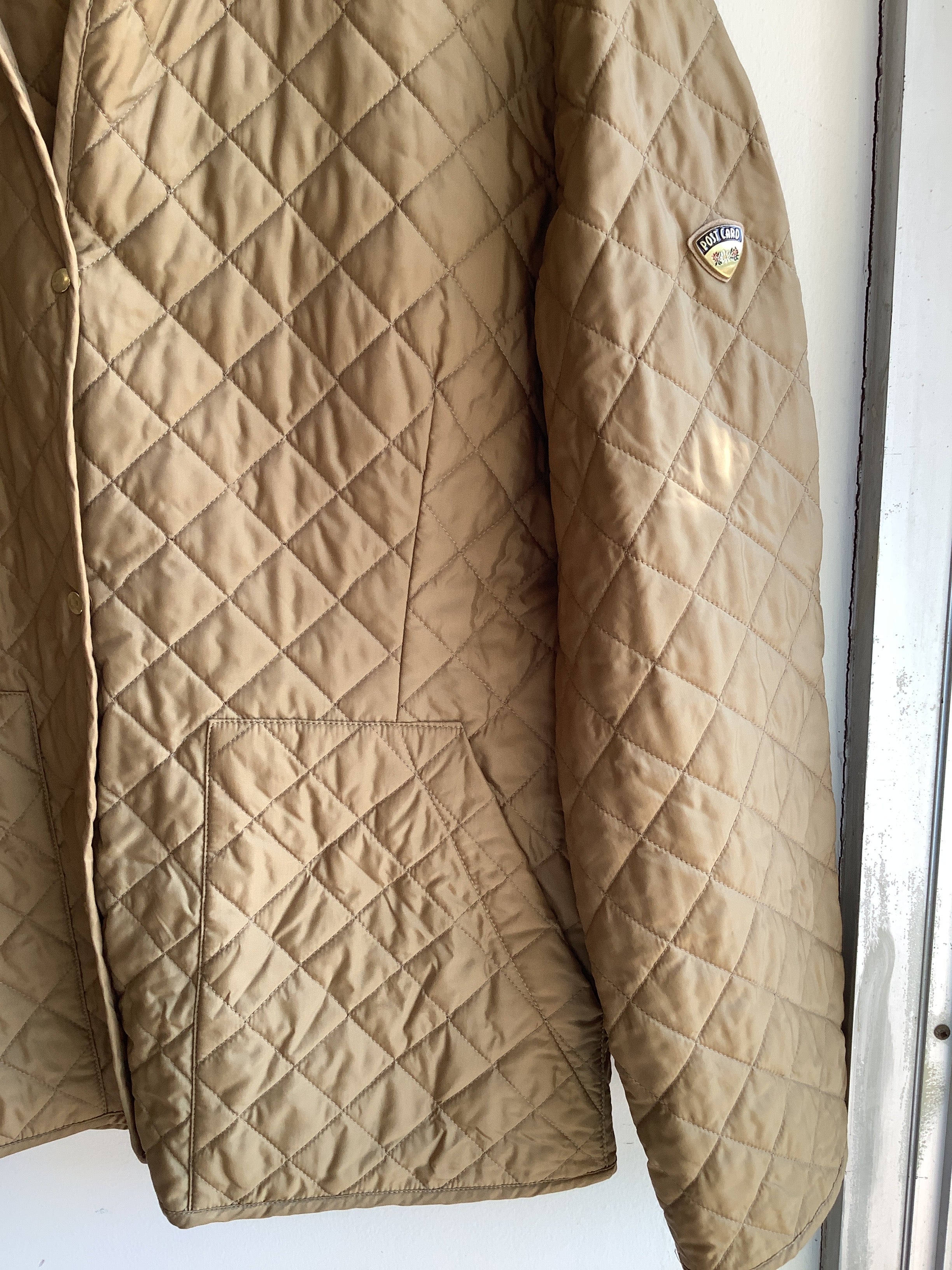 Vintage Postcard Quilted Jacket