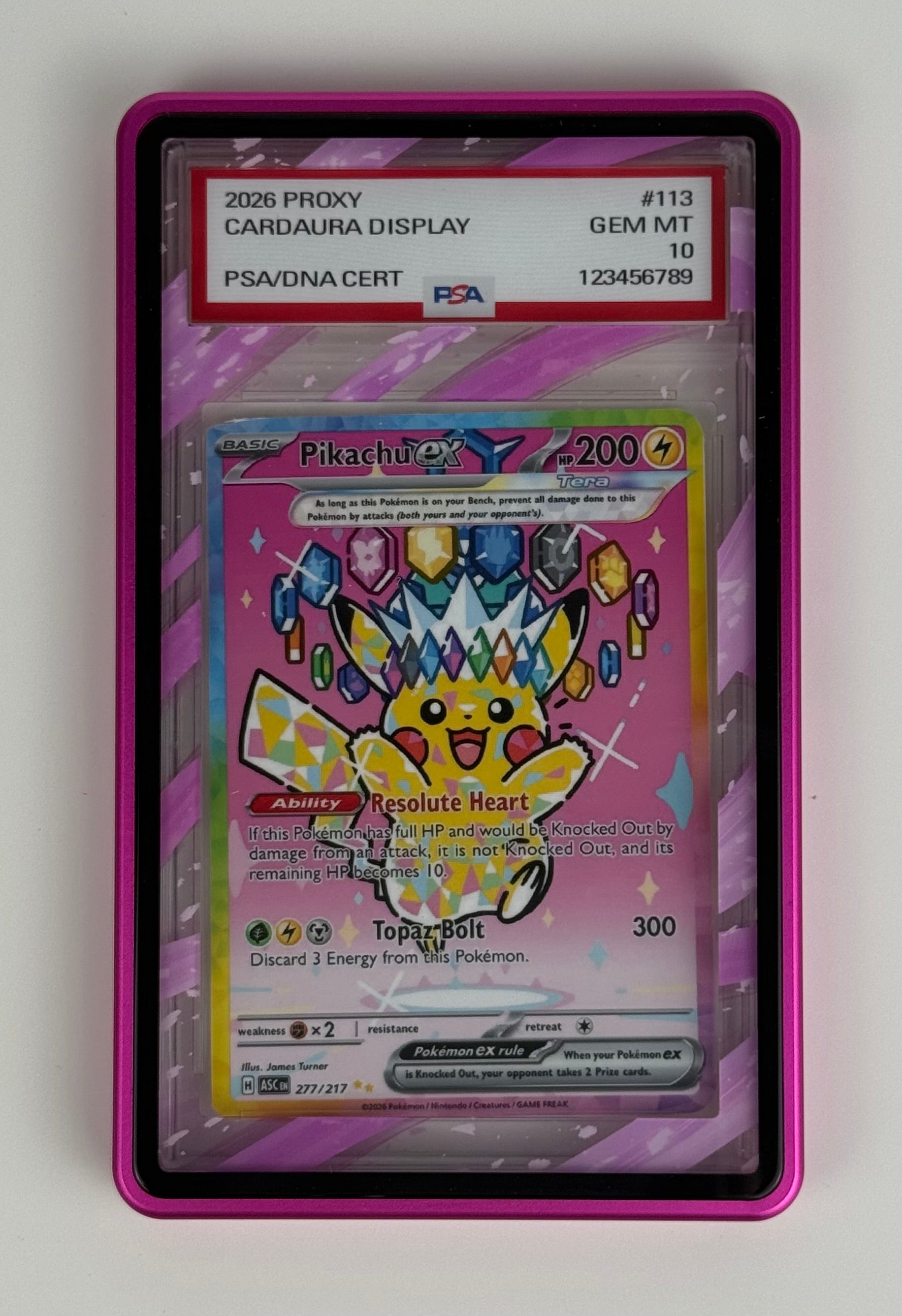 Pink Aura Elemental (PSA Graded) Display Case
