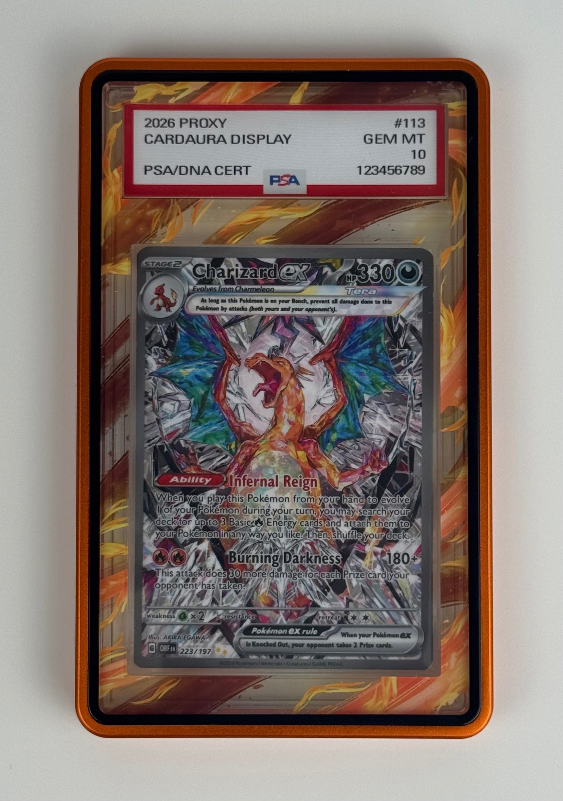 The Phoenix Elemental (PSA Graded) Display Case