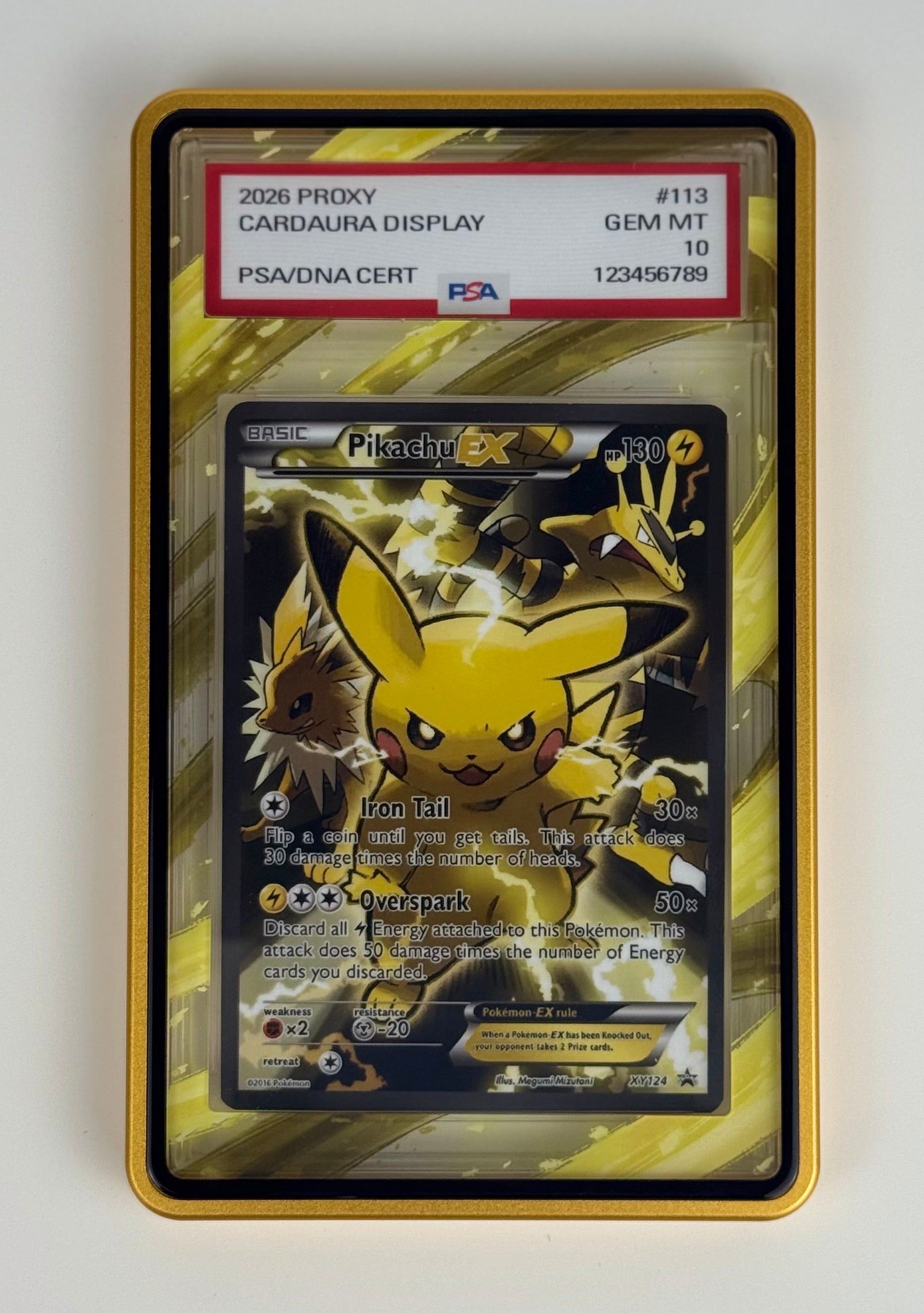 Yellow Aura Elemental (PSA Graded) Display Case