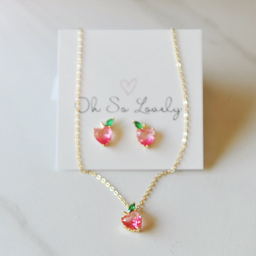Peach Stud Earrings
