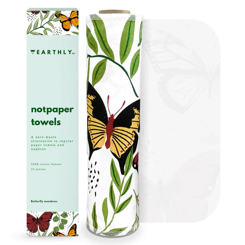 EARTHLY CO - Notpaper Towel 10/PK Butterfly meadows