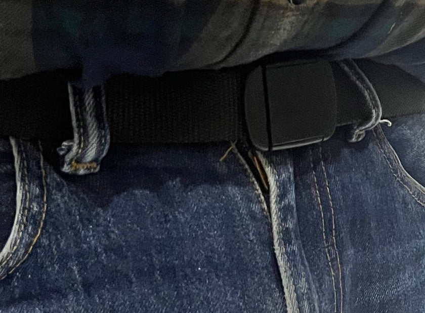 Europe Bound Webbed Utility Belt with Secret Compartment - Fits to 50