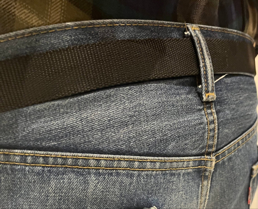 Europe Bound Webbed Utility Belt with Secret Compartment - Fits to 50