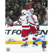 Seth Jarvis & Sebastian Aho Autographed Carolina Hurricanes Fist Bump 8x10 Photo