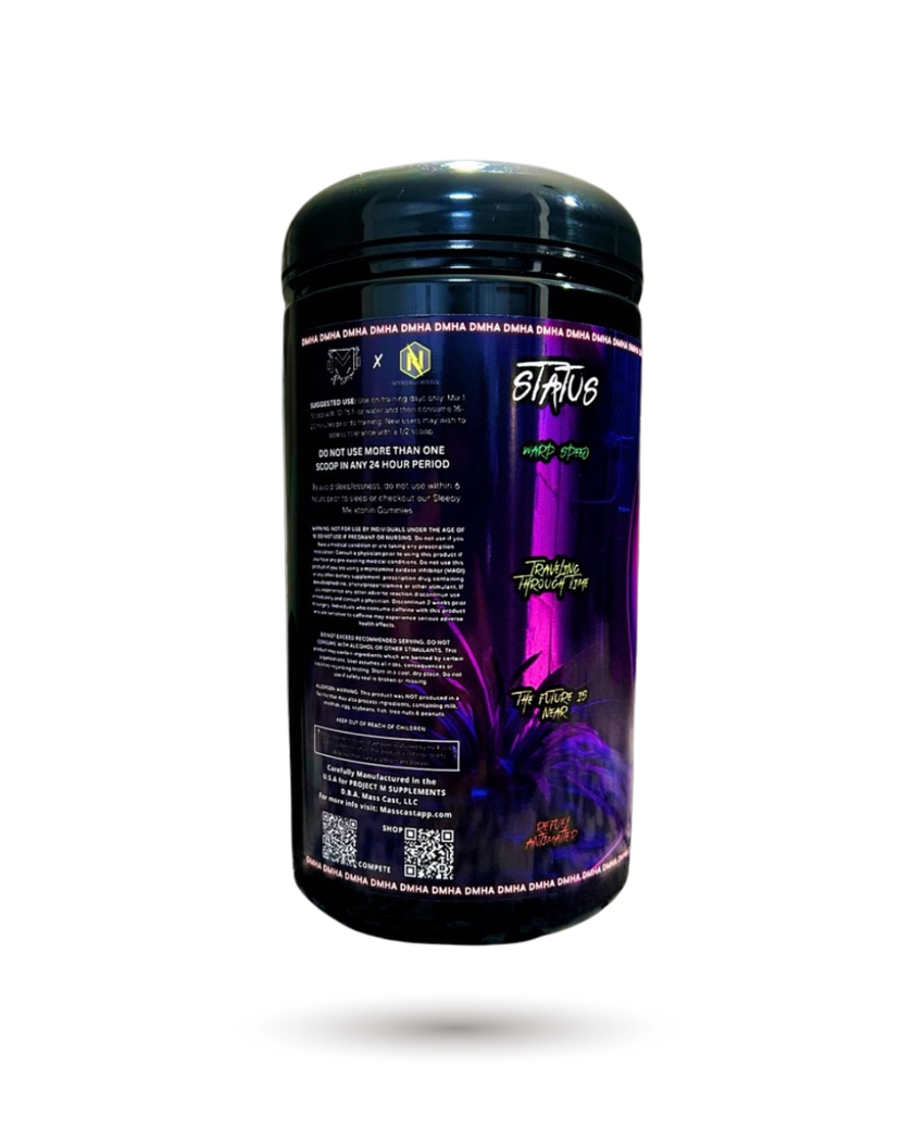 Project M MINDBENDER Speed Force Extreme High Pump Mid Stim Pre-Workout with Edible Gold
