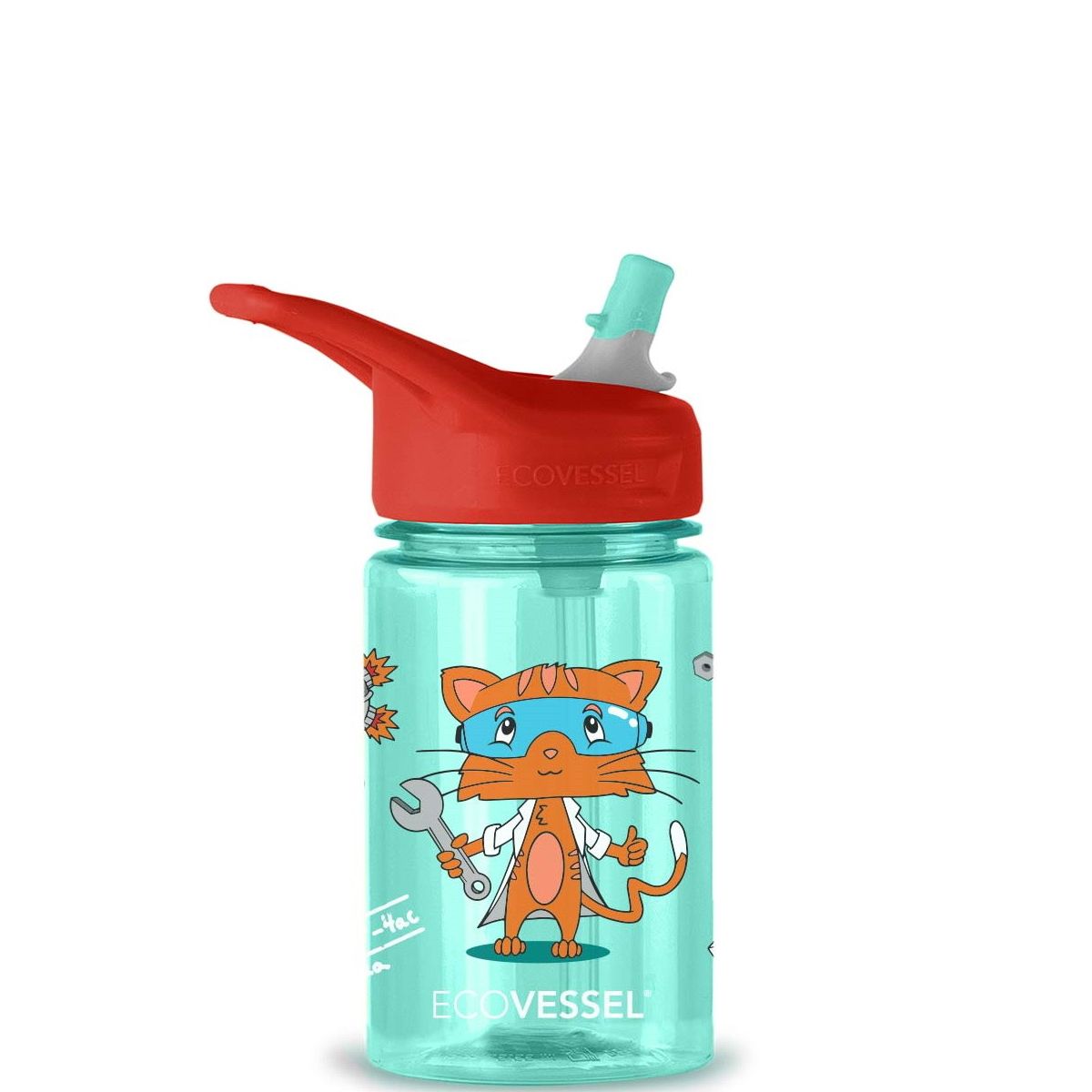 12 oz The SPLASH  Kids Tritan Water Bottle with Straw Top