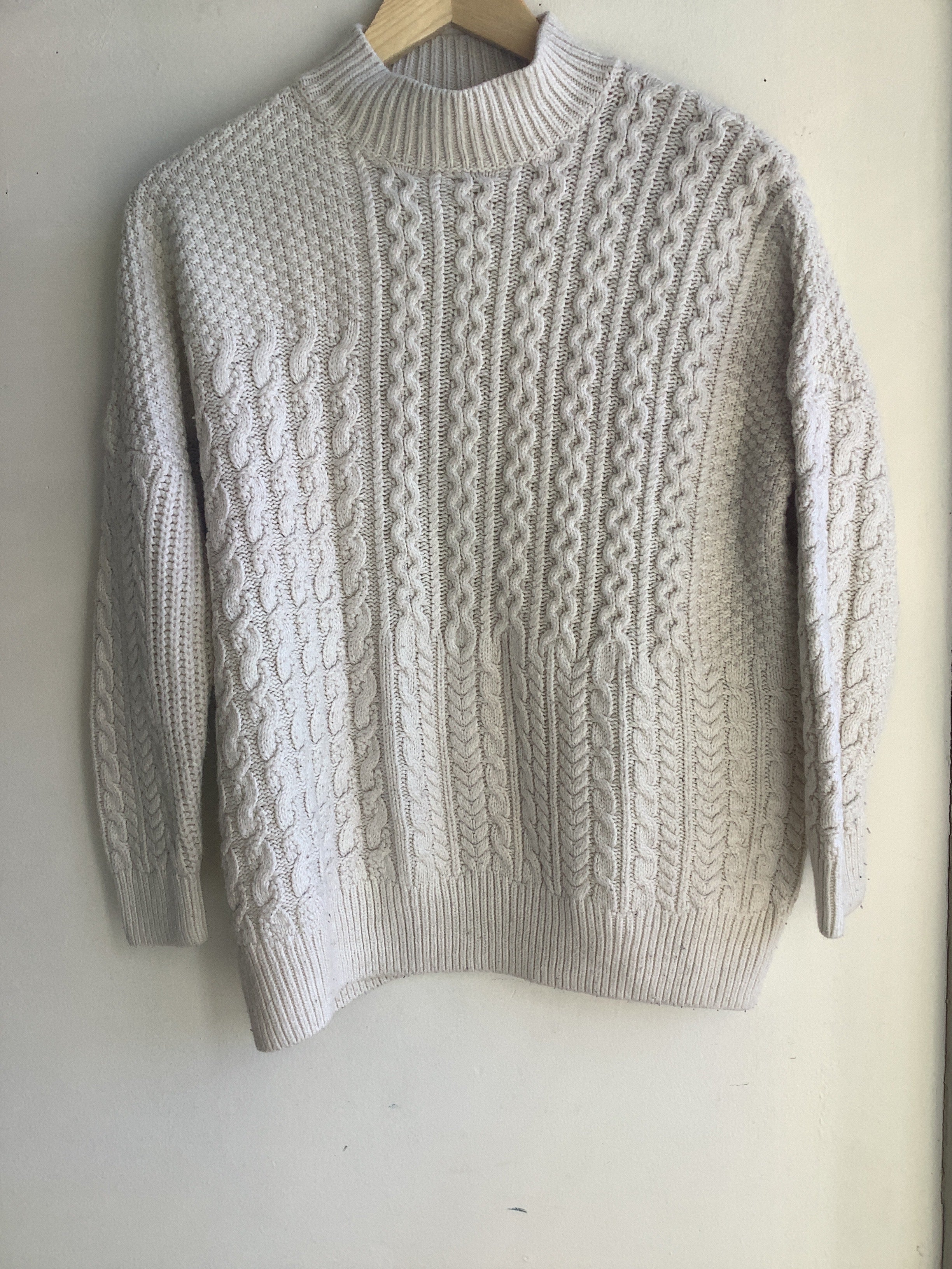 Topshop Petite Cable Knit Sweater