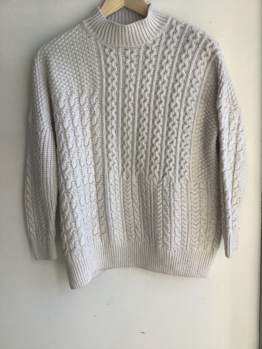 Topshop Petite Cable Knit Sweater