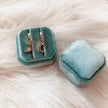 Crescent moon Huggie hoops