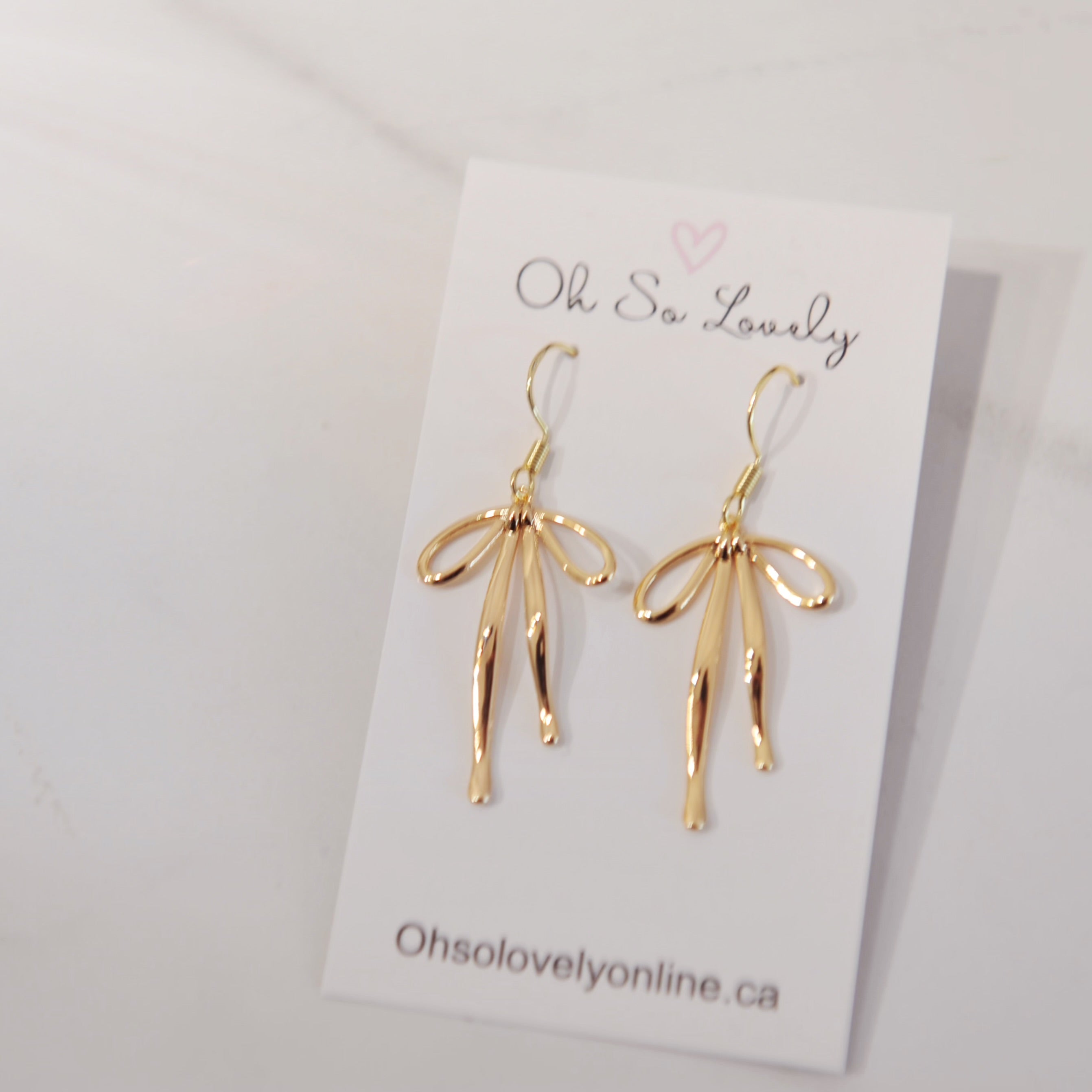 Chrishell Bow Drop Earrings