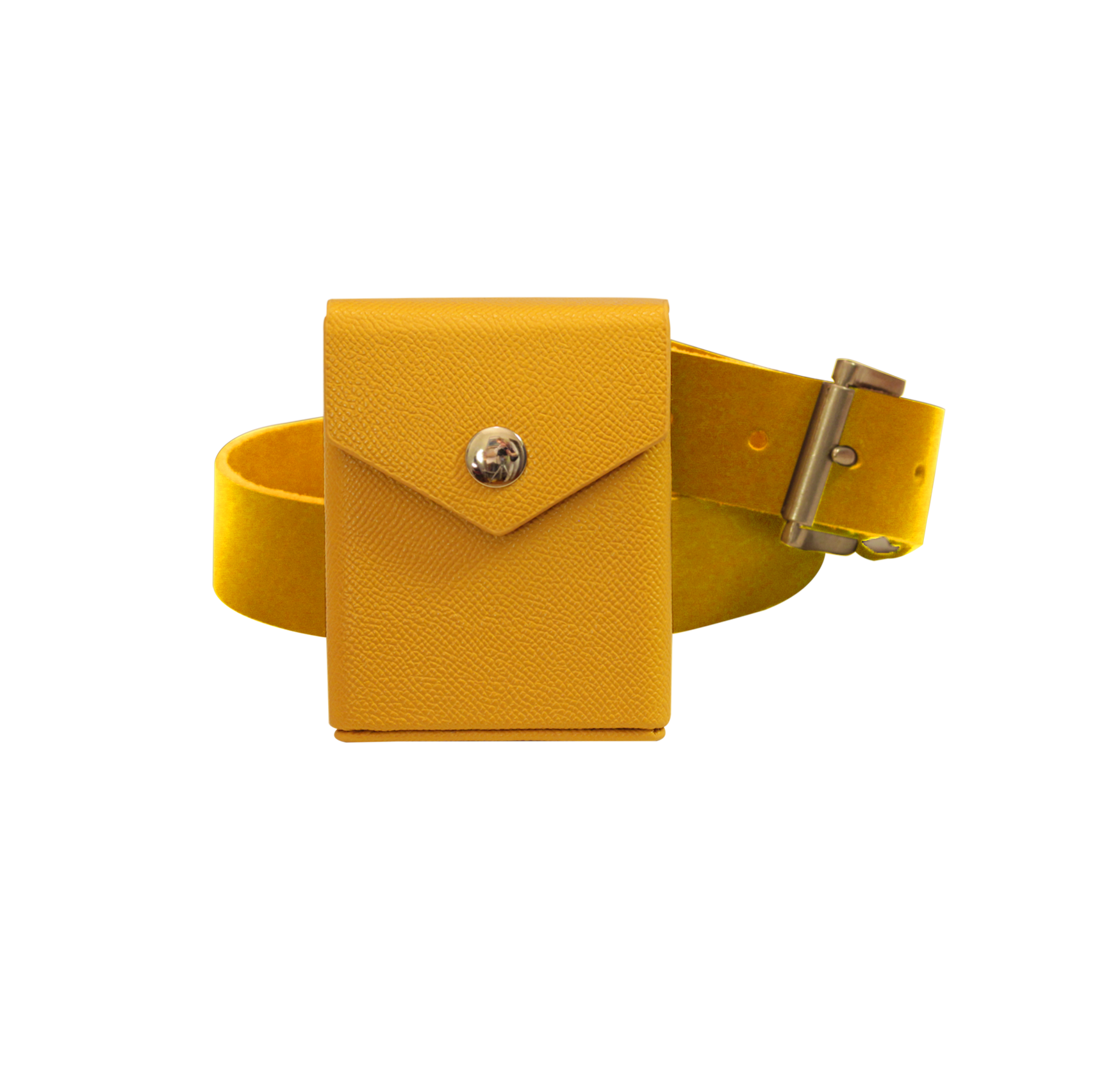 Ra Yellow Deck Box - Hard Shell - Textured Vegan Leather