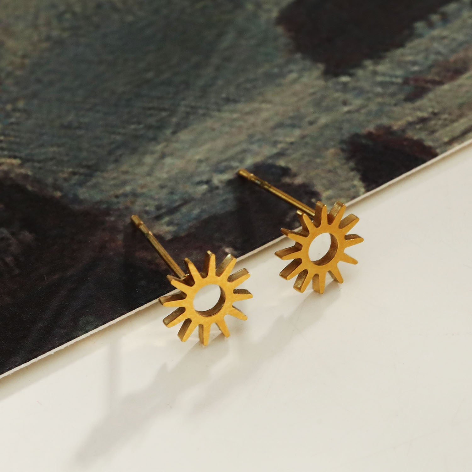 Style EDLA: 'Starry Night' Stud Earrings Gold