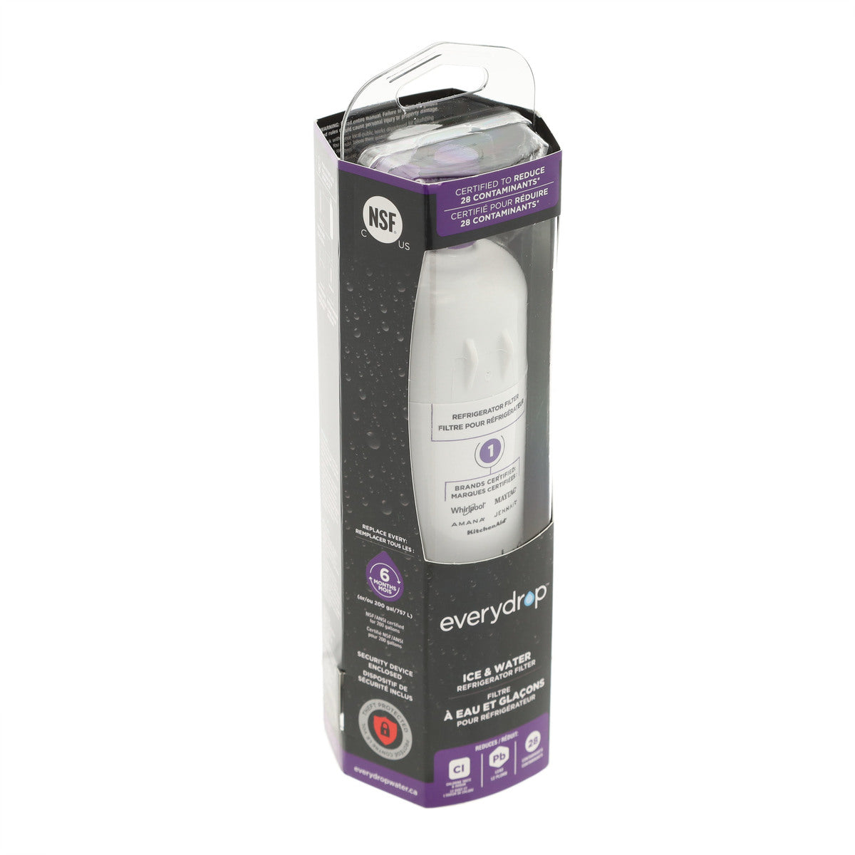 Filtre à eau de remplacement pour réfrigérateur Whirlpool EDR1RXD1B