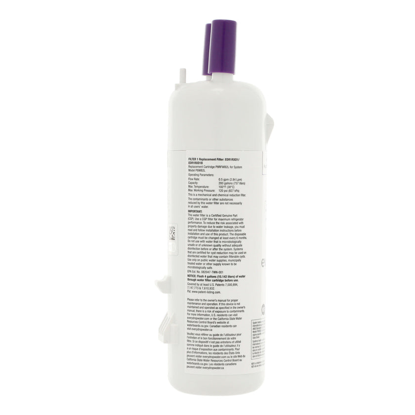 Filtre à eau de remplacement pour réfrigérateur Whirlpool EDR1RXD1B