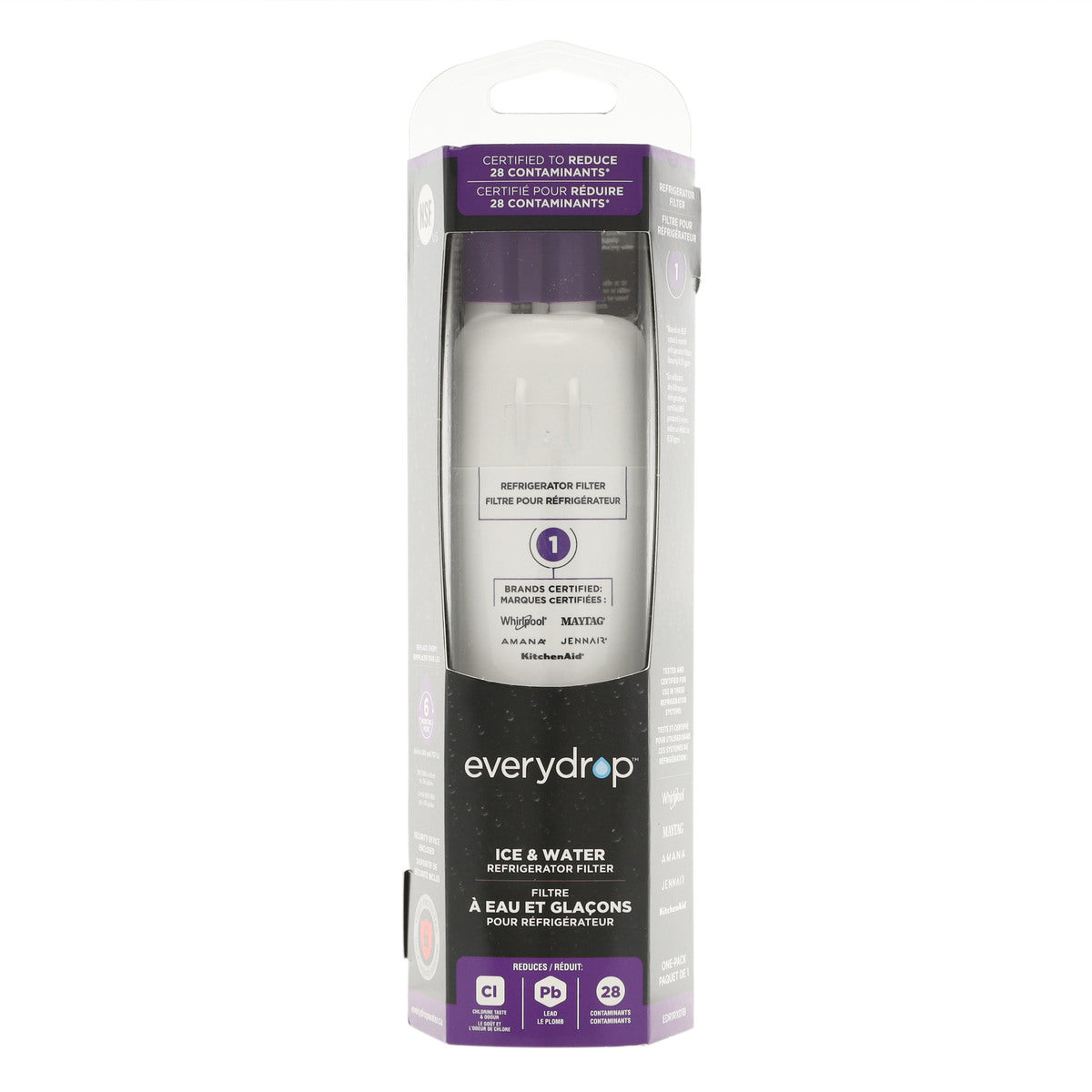 Filtre à eau de remplacement pour réfrigérateur Whirlpool EDR1RXD1B