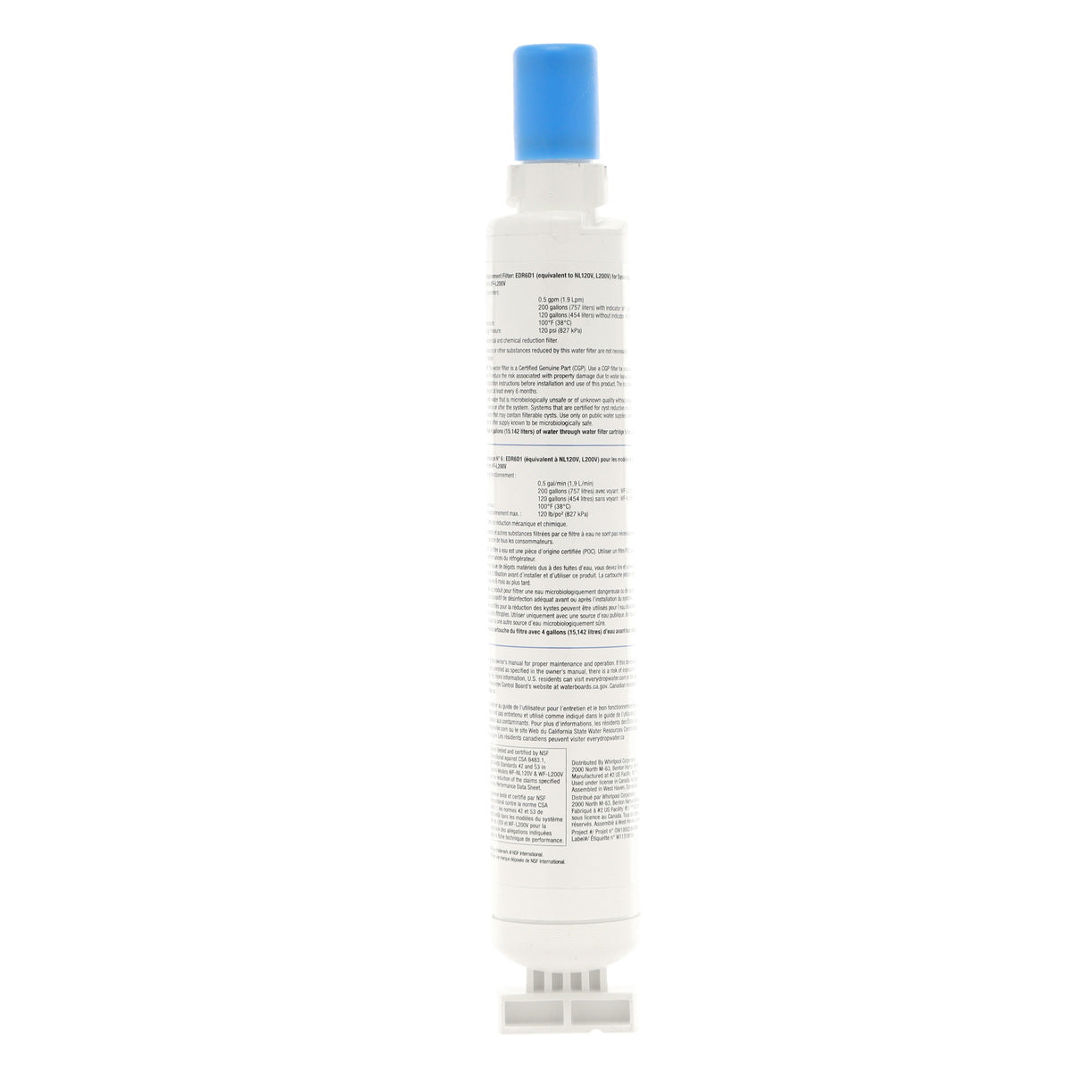Filtre à eau pour réfrigérateur Whirlpool EveryDrop EDR6D1B #6