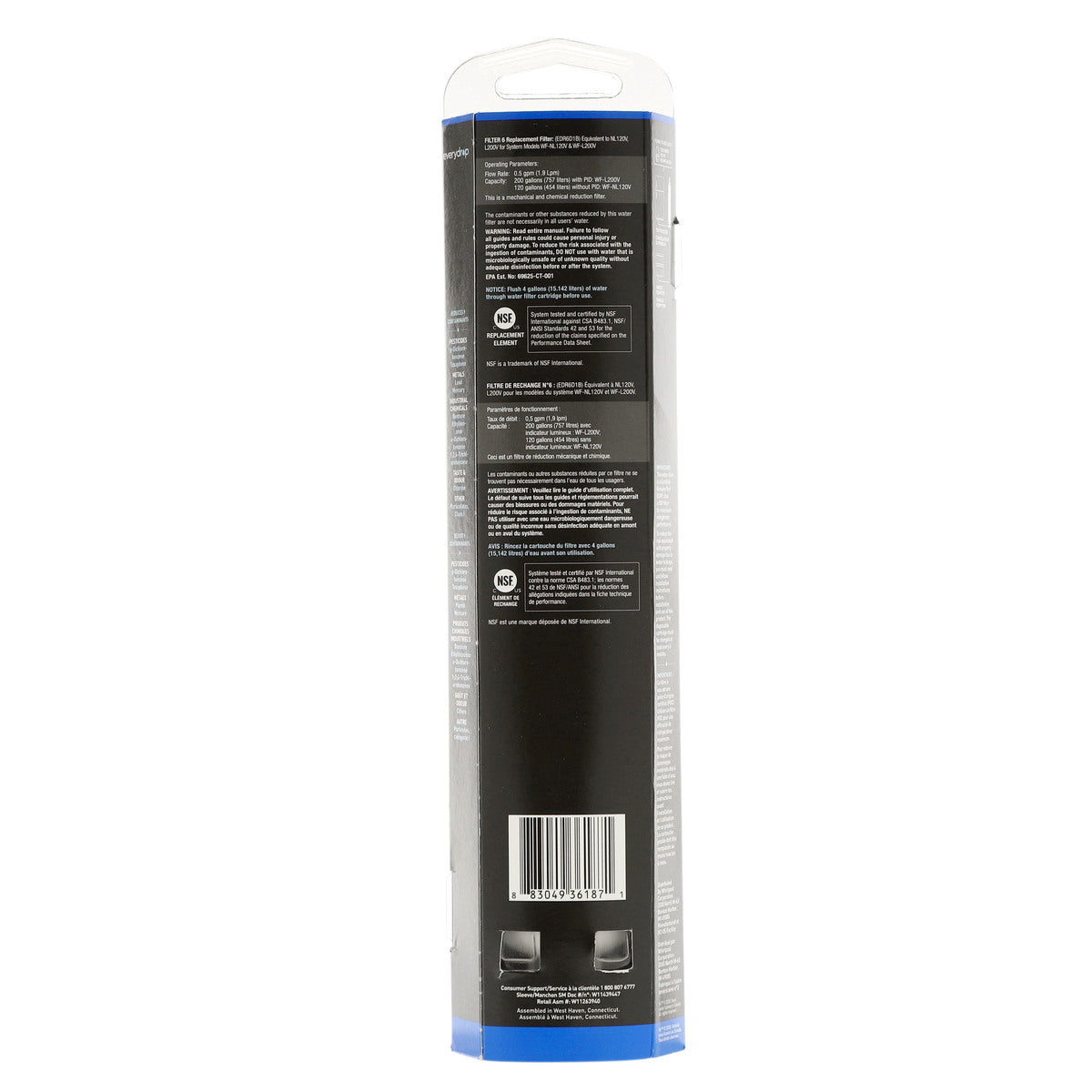 Filtre à eau pour réfrigérateur Whirlpool EveryDrop EDR6D1B #6