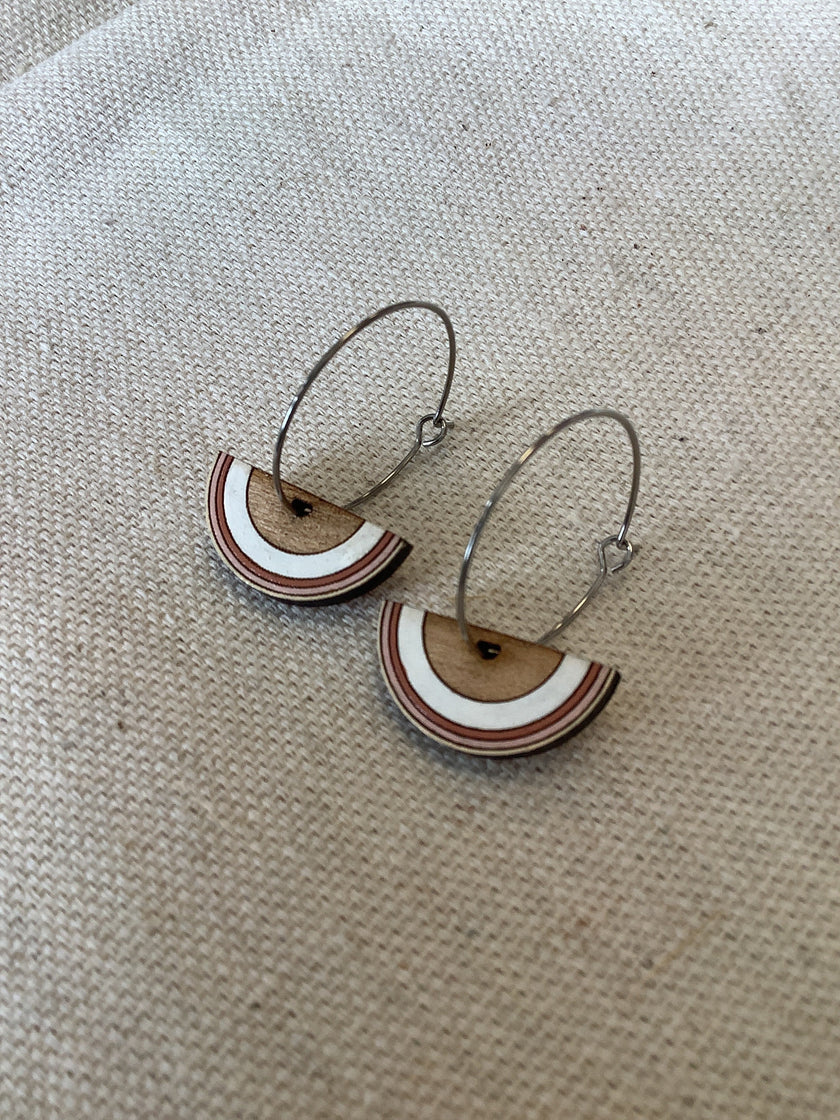 Sick Chick Half Moon Dangle Earrings