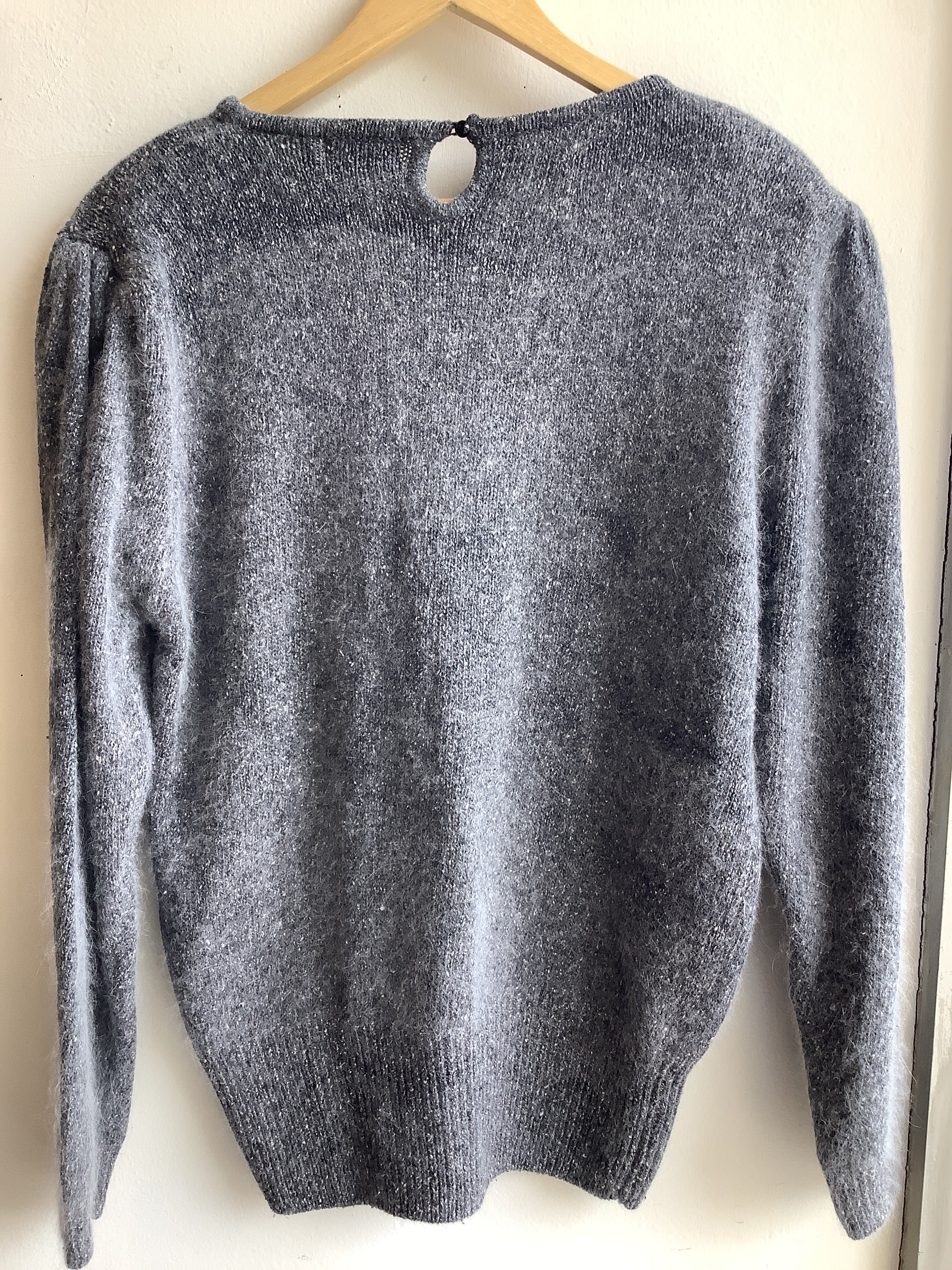 Vintage By Design Embellished Angora Silk Sweater
