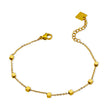 EFFIE Square Beads Gold Bracelet
