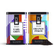 Thé noir en feuilles, Earl Grey et Orange Pekoe