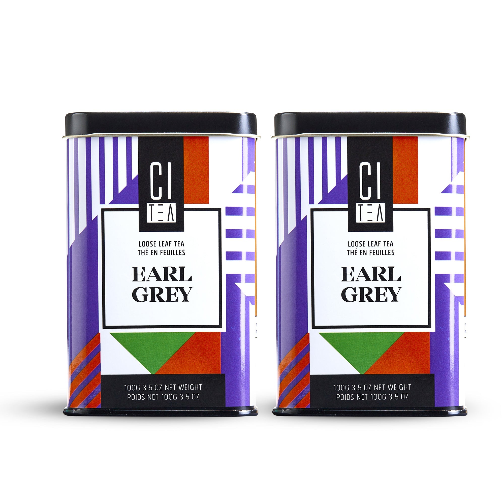 Lot de deux thés en feuilles Earl Grey - 200g