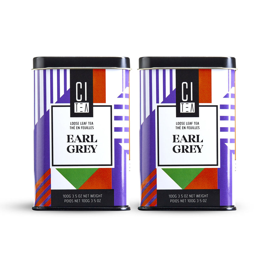 Thé noir en feuilles, Earl Grey et Orange Pekoe